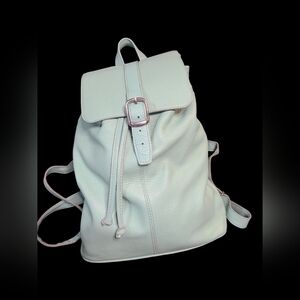 Kalinovskaya Mint Blue / Green Leather Backpack